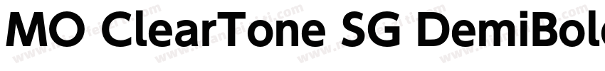 MO ClearTone SG DemiBold字体转换